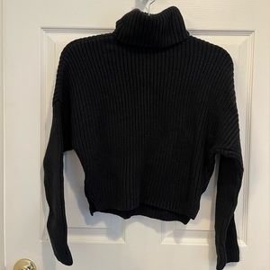 Black Abercrombie turtleneck sweater